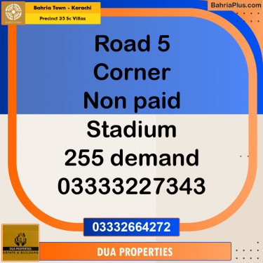 Residential Plot for Sale in Precinct 35 SC Villas -  Bahria Town, Karachi - (BP-205181)