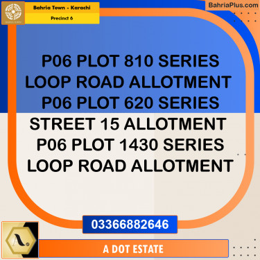 272 Sq. Yards Residential Plot for Sale in Precinct 6 -  Bahria Town, Karachi - (BP-205485)