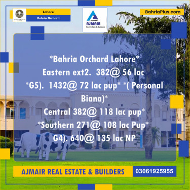 Residential Plot for Sale in Bahria Orchard, Lahore - (BP-205593)