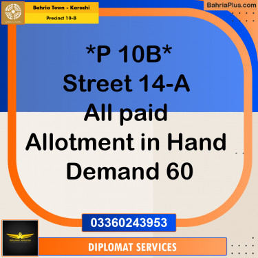 125 Sq. Yards Residential Plot for Sale in Precinct 10-B -  Bahria Town, Karachi - (BP-205608)
