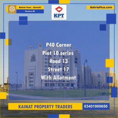 Residential Plot for Sale in Precinct 40 -  Bahria Town, Karachi - (BP-205706)