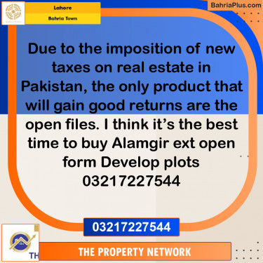 Residential Plot for Sale in Bahria Town, Lahore - (BP-205741)