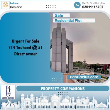 Residential Plot for Sale in Bahria Town, Lahore - (BP-205849)
