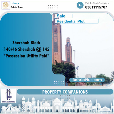 Residential Plot for Sale in Bahria Town, Lahore - (BP-205857)