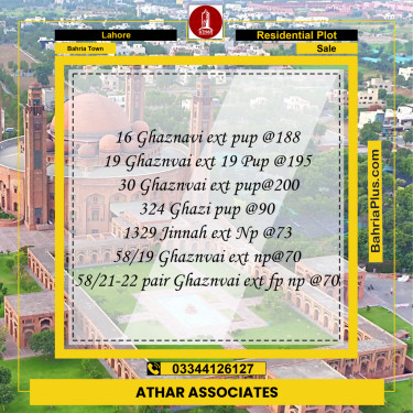 10 Marla Residential Plot for Sale in Bahria Town, Lahore - (BP-205888)