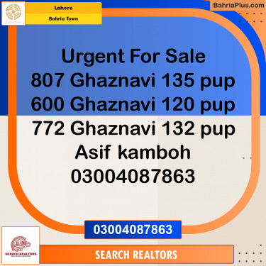 Residential Plot for Sale in Bahria Town, Lahore - (BP-205939)