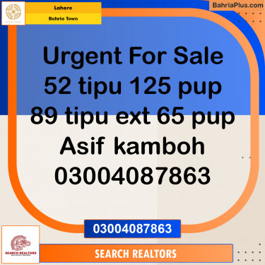 Residential Plot for Sale in Bahria Town, Lahore - (BP-205948)