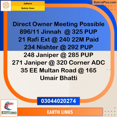 1 Kanal Residential Plot for Sale in Bahria Town, Lahore - (BP-206023)