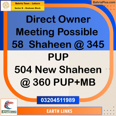 1 Kanal Residential Plot for Sale in Sector B - Shaheen Block -  Bahria Town, Lahore - (BP-206131)