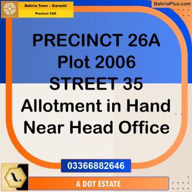 125 Sq. Yards Residential Plot for Sale in Precinct 26A -  Bahria Town, Karachi - (BP-206144)