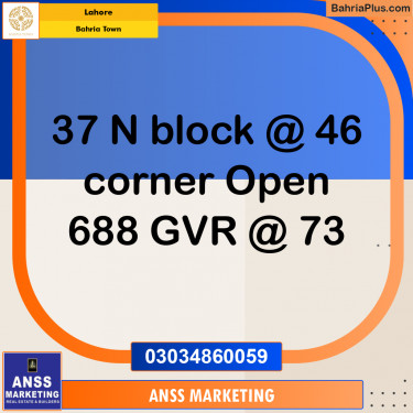 Residential Plot for Sale in Bahria Town, Lahore - (BP-206201)