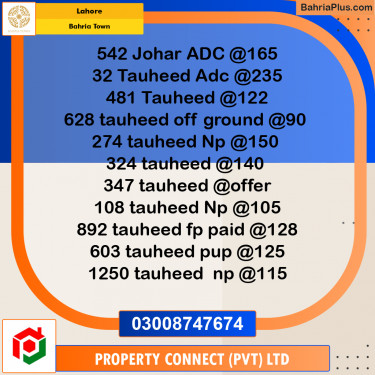 Residential Plot for Sale in Bahria Town, Lahore - (BP-206452)