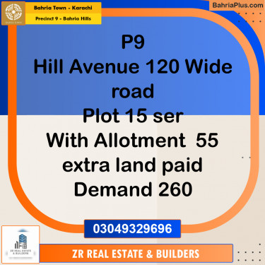 500 Sq. Yards Residential Plot for Sale in Precinct 9 - Bahria Hills -  Bahria Town, Karachi - (BP-206554)