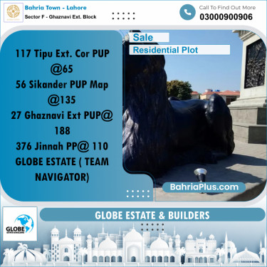 Residential Plot for Sale in Sector F - Ghaznavi Ext. Block -  Bahria Town, Lahore - (BP-206628)