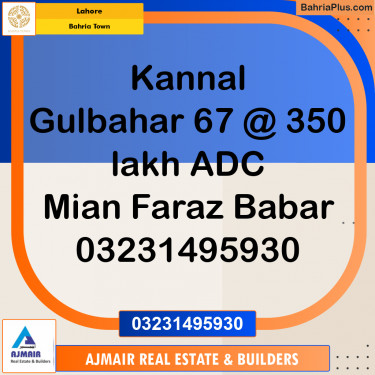 Residential Plot for Sale in Bahria Town, Lahore - (BP-206642)