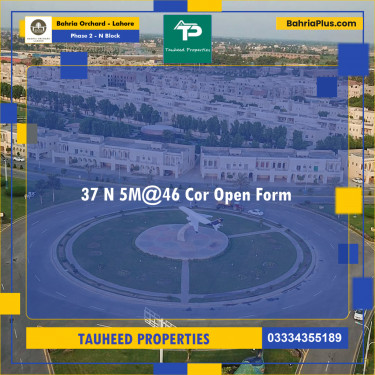 5 Marla Residential Plot for Sale in Phase 2 - N Block -  Bahria Orchard, Lahore - (BP-206680)