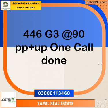 10 Marla Residential Plot for Sale in Phase 4 - G3 Block -  Bahria Orchard, Lahore - (BP-206795)