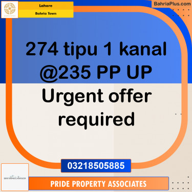 Residential Plot for Sale in Bahria Town, Lahore - (BP-206851)