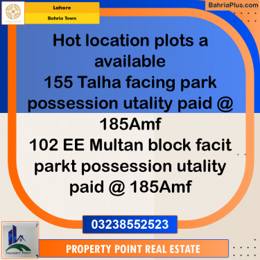 Residential Plot for Sale in Bahria Town, Lahore - (BP-206899)