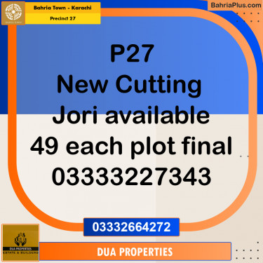 Residential Plot for Sale in Precinct 27 -  Bahria Town, Karachi - (BP-207201)