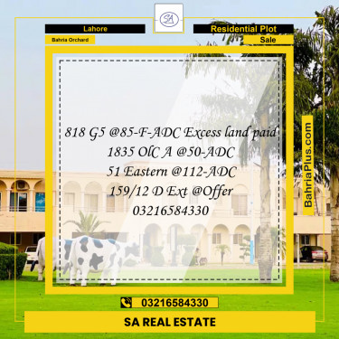 Residential Plot for Sale in Bahria Orchard, Lahore - (BP-207284)
