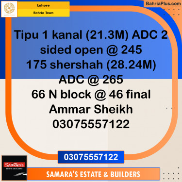 Residential Plot for Sale in Bahria Town, Lahore - (BP-207325)