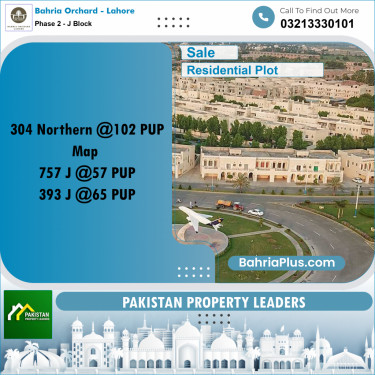 8 Marla Residential Plot for Sale in Phase 2 - J Block -  Bahria Orchard, Lahore - (BP-207432)
