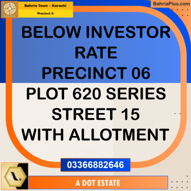 272 Sq. Yards Residential Plot for Sale in Precinct 6 -  Bahria Town, Karachi - (BP-207579)