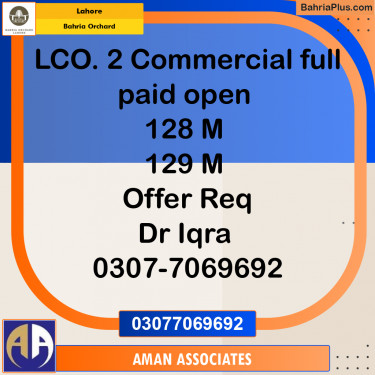 Residential Plot for Sale in Bahria Orchard, Lahore - (BP-207644)