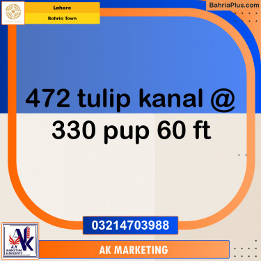 Residential Plot for Sale in Bahria Town, Lahore - (BP-207671)