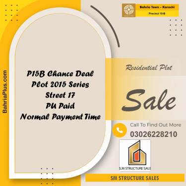 125 Sq. Yards Residential Plot for Sale in Precinct 15-B -  Bahria Town, Karachi - (BP-207715)