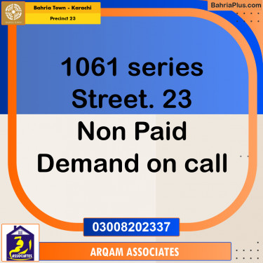 125 Sq. Yards Residential Plot for Sale in Precinct 23 -  Bahria Town, Karachi - (BP-207783)