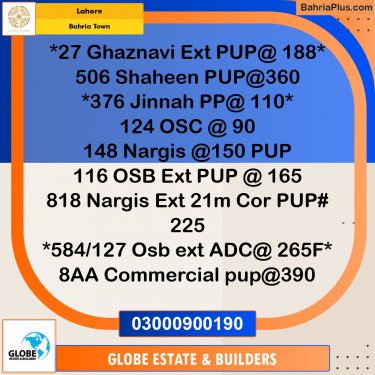 Residential Plot for Sale in Bahria Town, Lahore - (BP-207829)