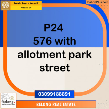 125 Sq. Yards Residential Plot for Sale in Precinct 24 -  Bahria Town, Karachi - (BP-207893)