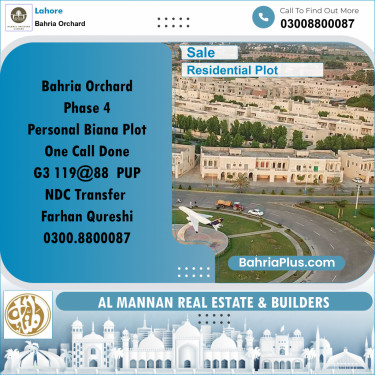 Residential Plot for Sale in Bahria Orchard, Lahore - (BP-207929)