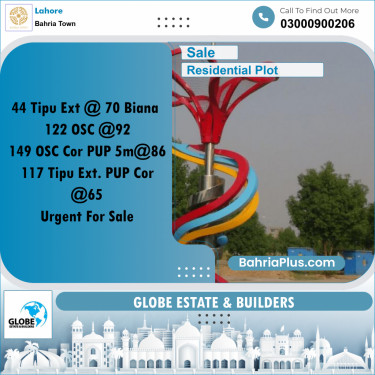 Residential Plot for Sale in Bahria Town, Lahore - (BP-208017)
