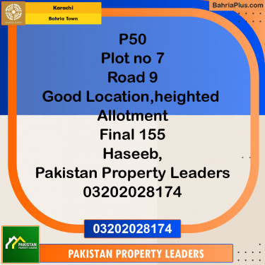 500 Sq. Yards Residential Plot for Sale in Bahria Town, Karachi - (BP-208151)
