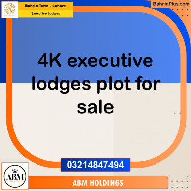 4 Kanal Residential Plot for Sale in Executive Lodges -  Bahria Town, Lahore - (BP-208226)
