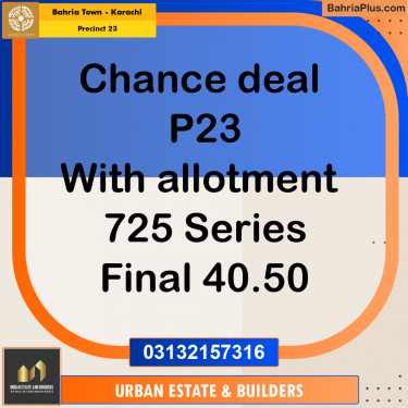 125 Sq. Yards Residential Plot for Sale in Precinct 23 -  Bahria Town, Karachi - (BP-208277)