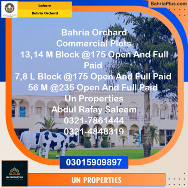 Residential Plot for Sale in Bahria Orchard, Lahore - (BP-208365)