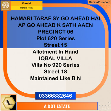 250 Sq. Yards Residential Plot for Sale in Bahria Town, Karachi - (BP-208496)