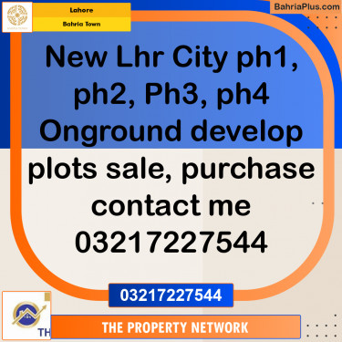 Residential Plot for Sale in Bahria Town, Lahore - (BP-208564)