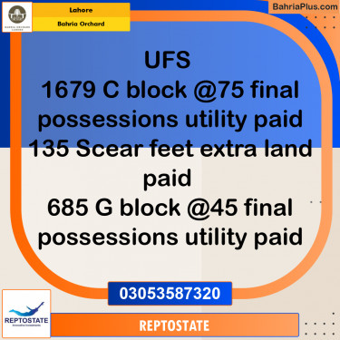 Residential Plot for Sale in Bahria Orchard, Lahore - (BP-208607)