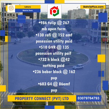 Residential Plot for Sale in Bahria Town, Lahore - (BP-208609)