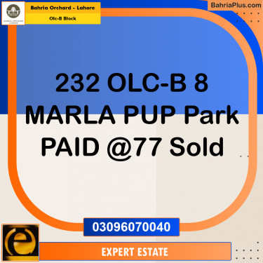 8 Marla Residential Plot for Sale in OLC-B Block -  Bahria Orchard, Lahore - (BP-208682)