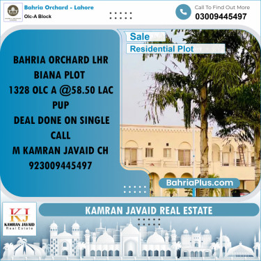 5 Marla Residential Plot for Sale in OLC-A Block -  Bahria Orchard, Lahore - (BP-208687)