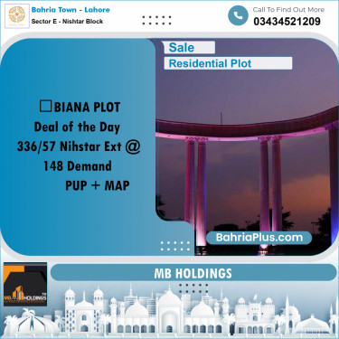 10 Marla Residential Plot for Sale in Sector E - Nishtar Block -  Bahria Town, Lahore - (BP-208725)
