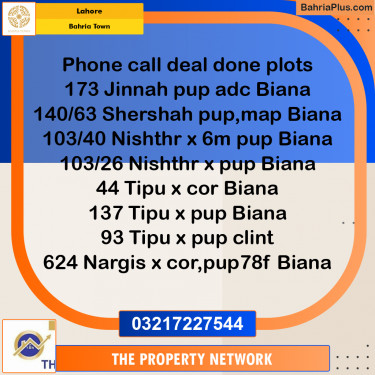 Residential Plot for Sale in Bahria Town, Lahore - (BP-208757)