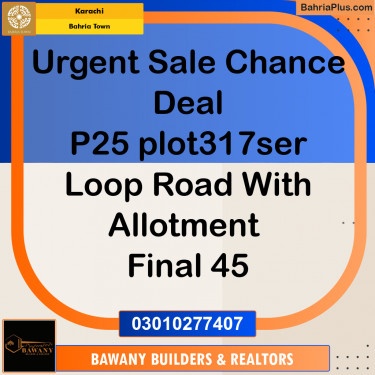 Residential Plot for Sale in Bahria Town, Karachi - (BP-208782)