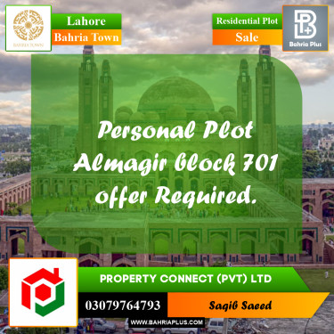 Residential Plot for Sale in Bahria Town, Lahore - (BP-208791)
